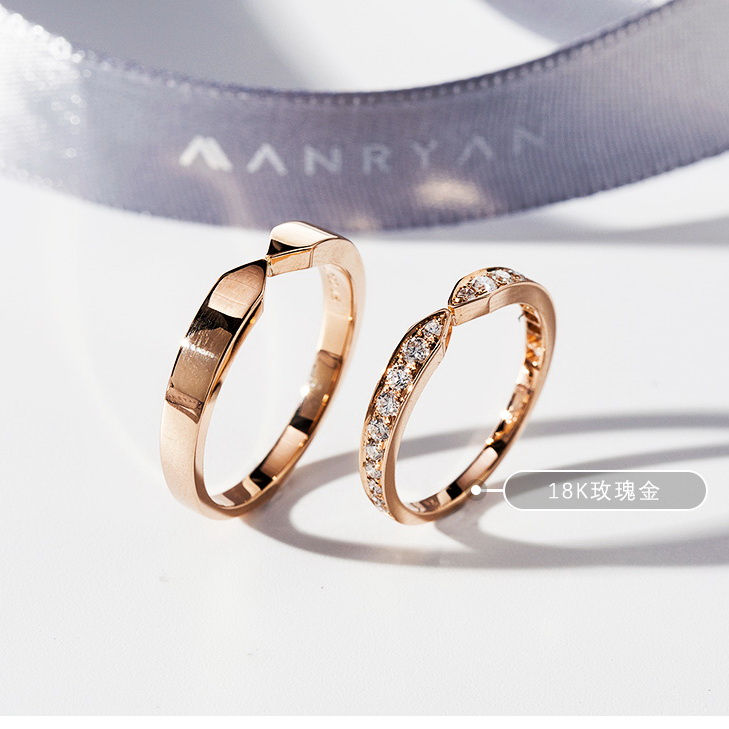 Thumbnail: 18K gold diamond ring
