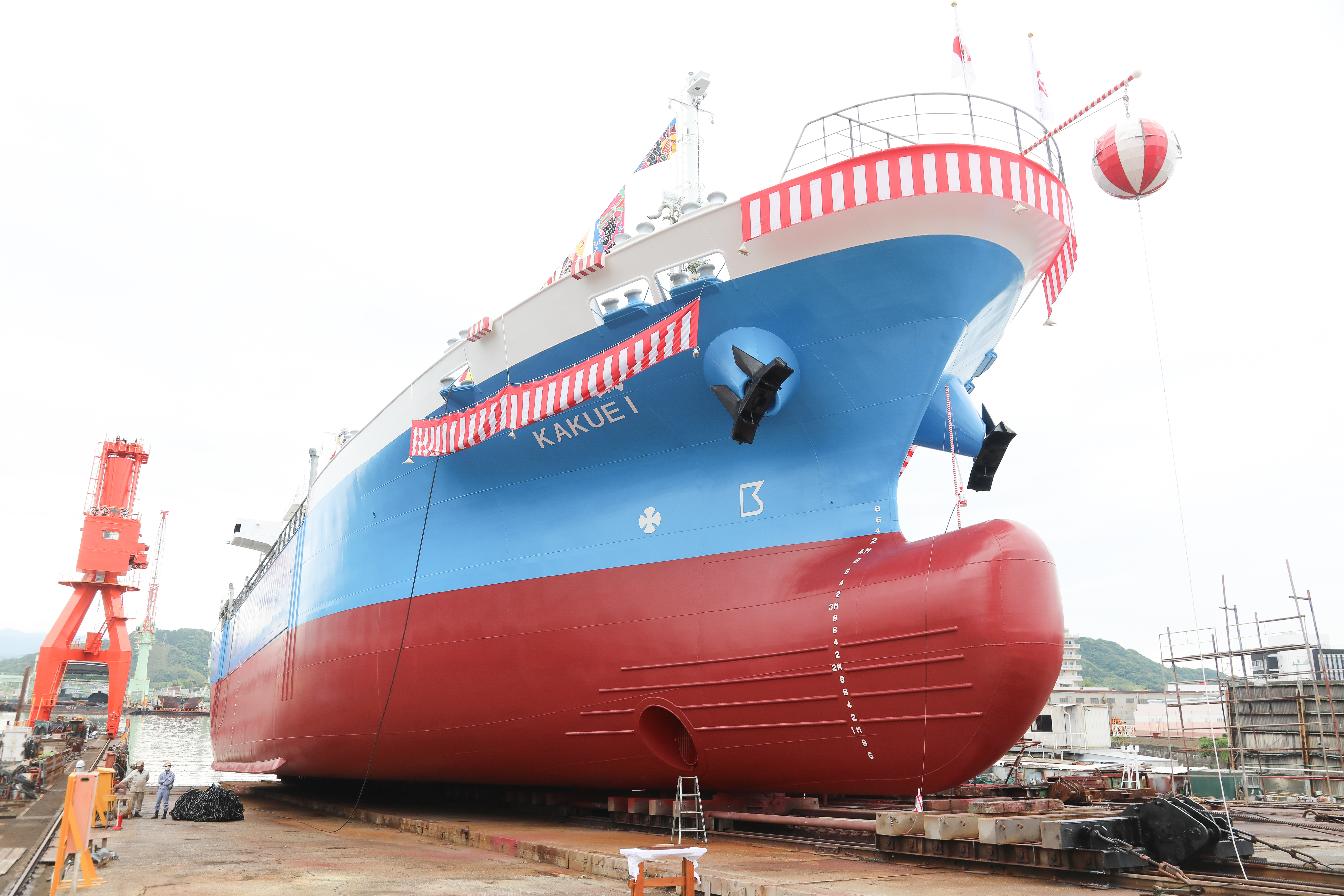 SNO.360 749GTガット船進水式 | 中之島造船所