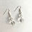 Thumbnail: Crystal Quartz Two Bead Earrings