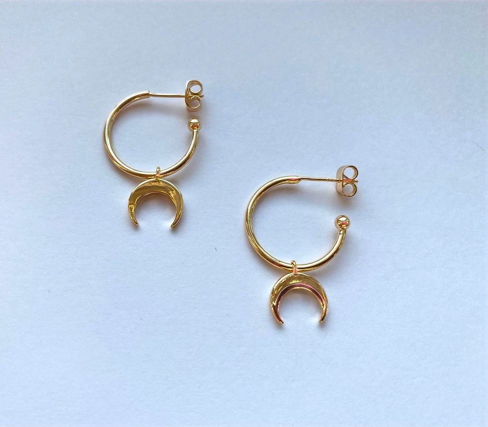 Thumbnail: Gold Hoop Earrings