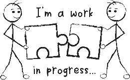 unique design, I'm a work in progress - available at swapforjoyTshirts on Etsy