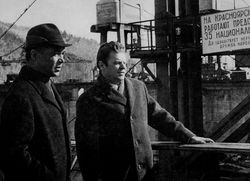 На строительстве Красноярской ГЭС 