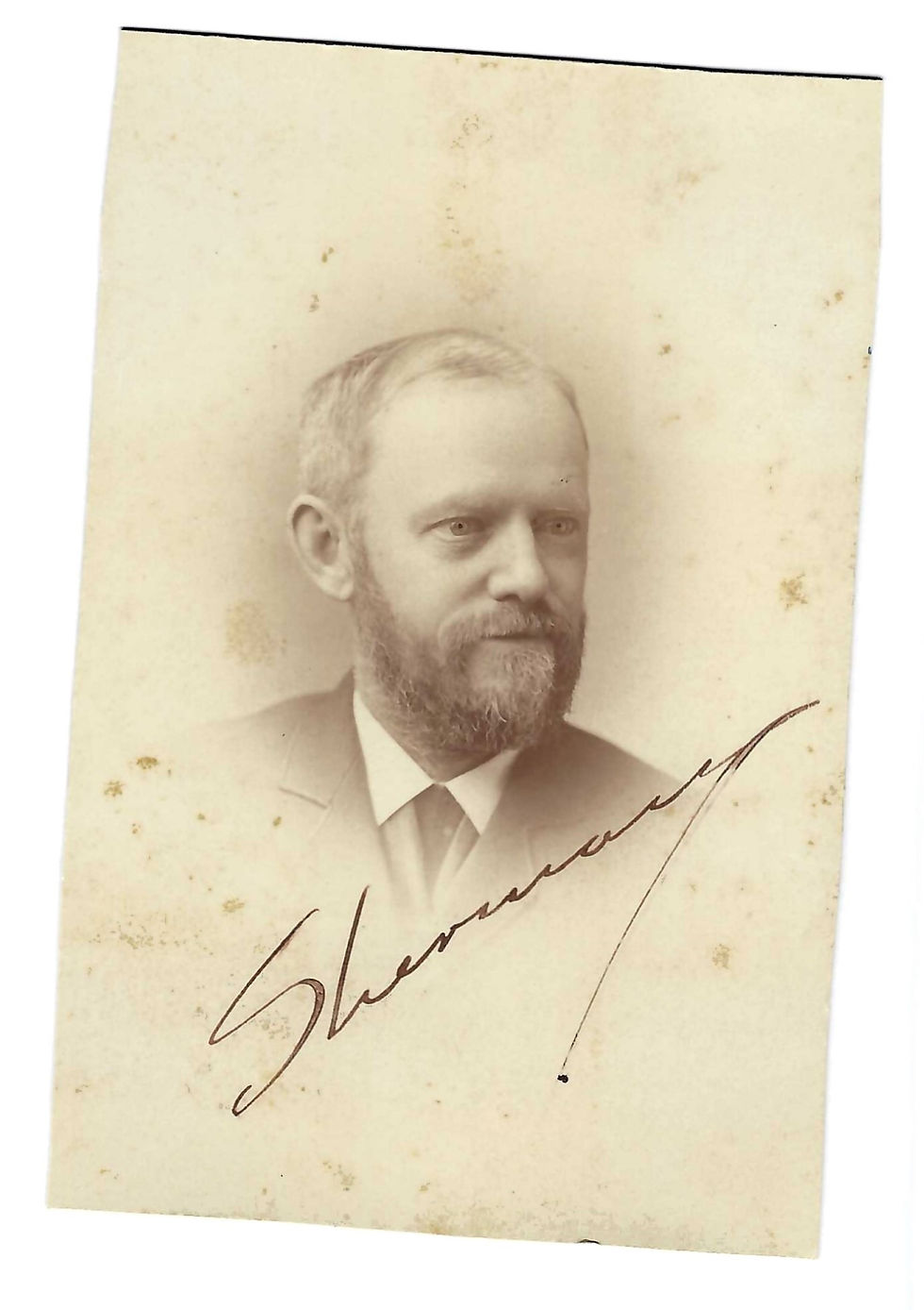 Autographed Albumen Photo Senator John Sherman | Mysite