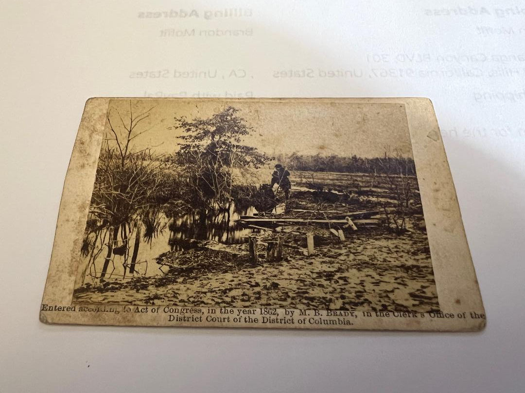 Brady CDV Union Graves at Bull Run