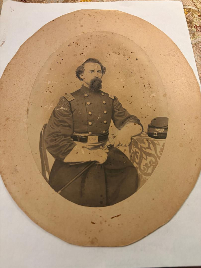 Large Albumen Col. Charles L Russell 10th Connecticut KIA