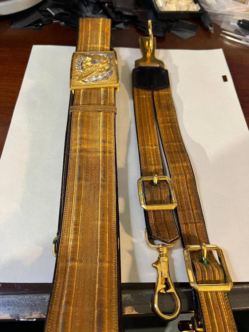 Thumbnail: Nelson A Miles Dress Belt and Case