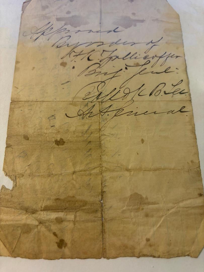 Confederate Field Doc Signed by KIA General Felix Zollicoffer