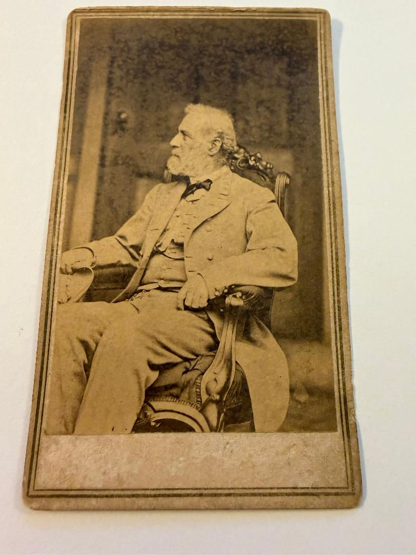 Robert E Lee by Brady after Surrender CDV