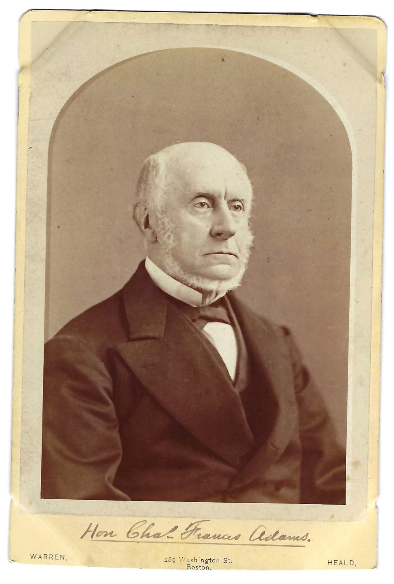 Warren Boston CC Honorable Charles Francis Adams