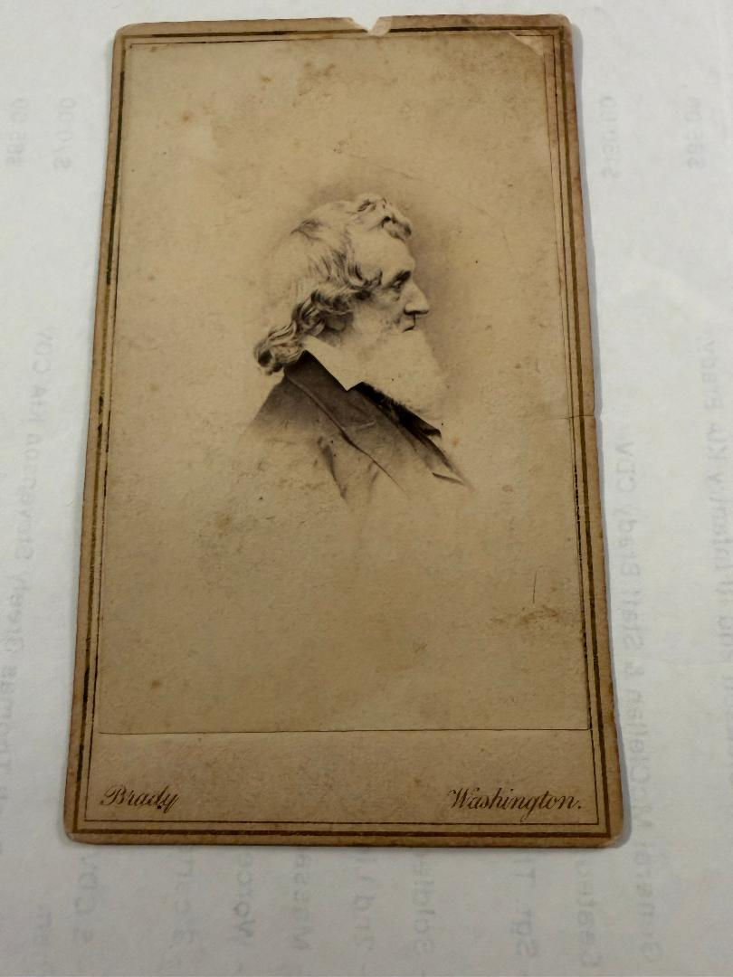 Brady CDV Secretary of the Navy Gideon Wells