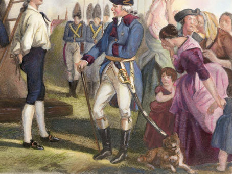 Captain Nathan Hale hanged September 22nd 1776 as a "Rebel" spy.
