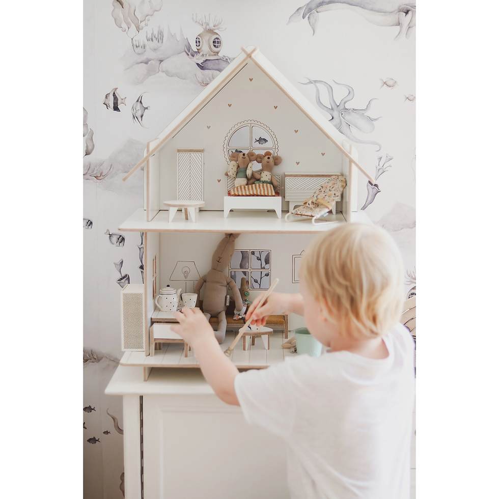 Thumbnail: Wooden Furniture for Dollhouse