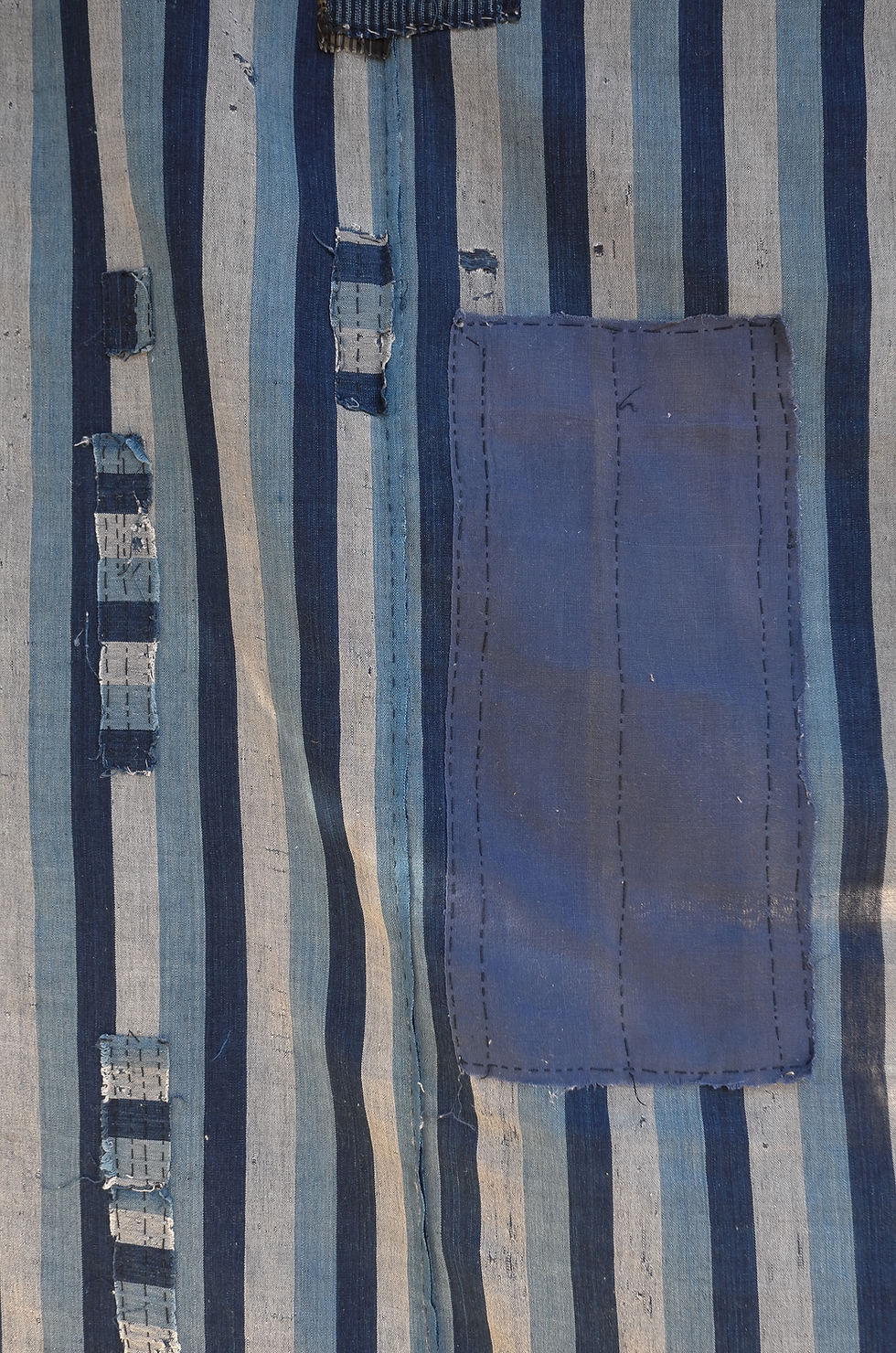 Thumbnail: Japanese vintage indigo patchwork BORO textile