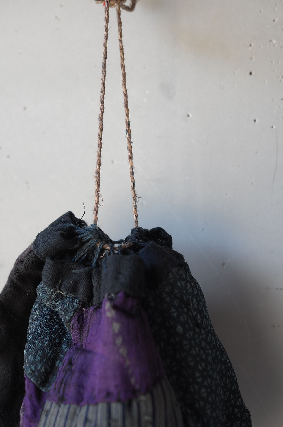 Thumbnail: Japanese vintage patched rice-bag Komebukuro
