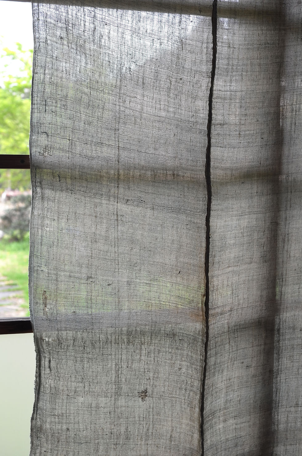 Thumbnail: Vintage Japanese ramie mosquito net fragment