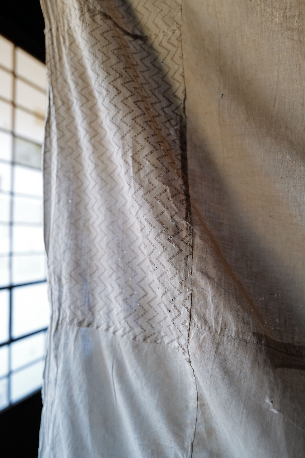 Thumbnail: Vintage Japanese Sarasa calico cotton Boro textile