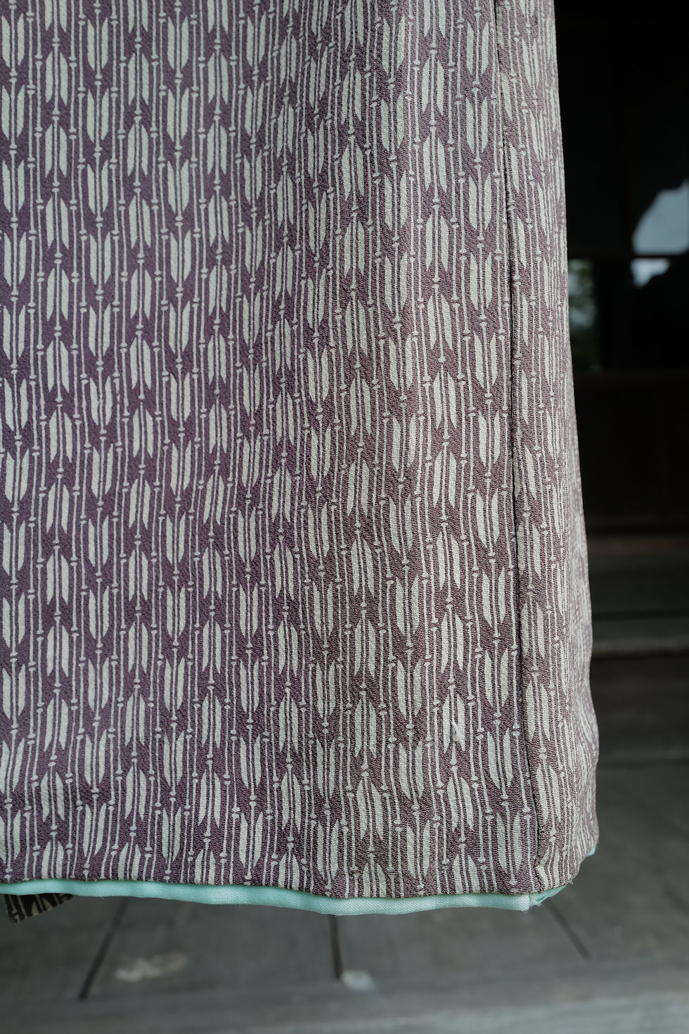 Thumbnail: Vintage Silk Juban with Bold Shibori Sleeves