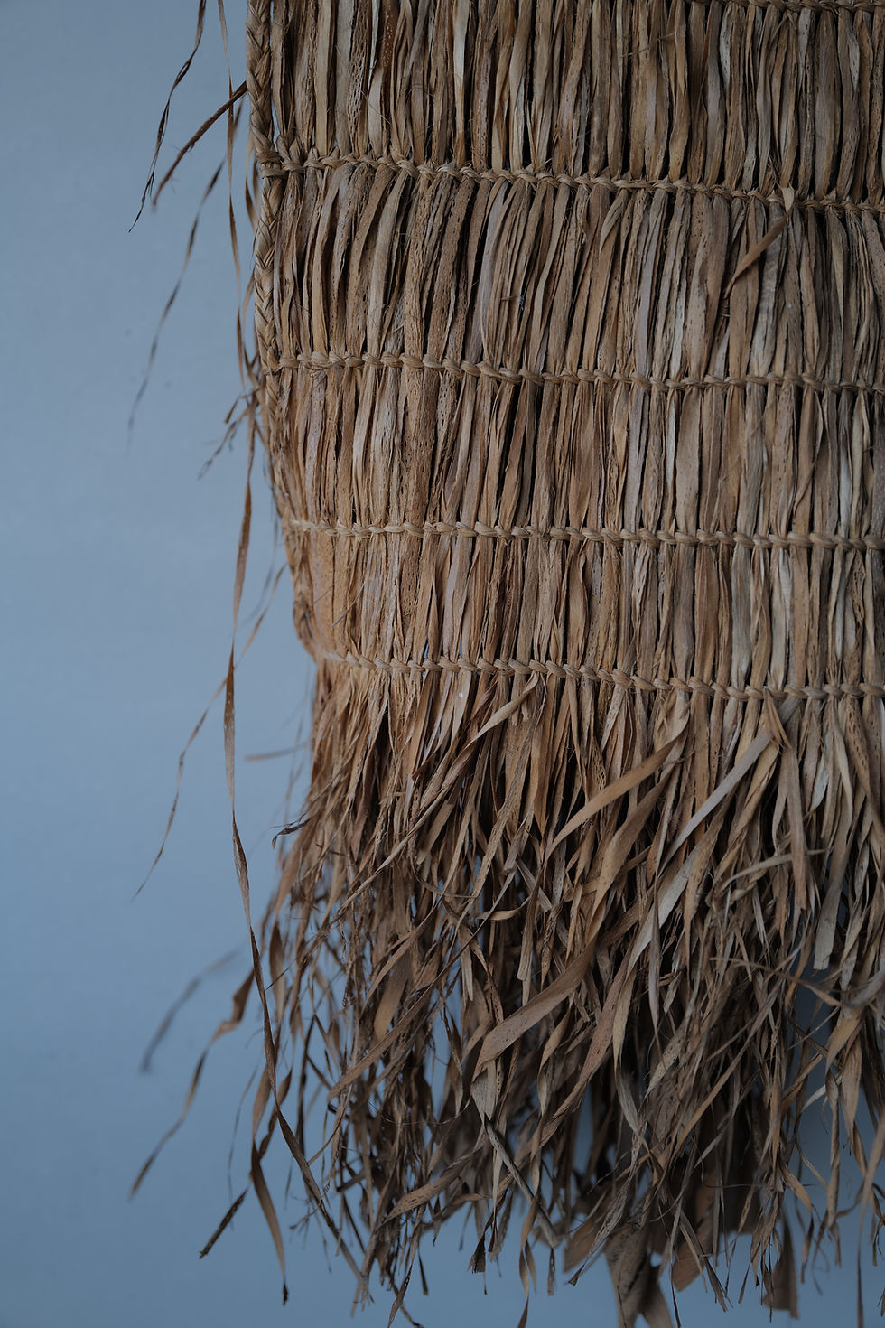 Thumbnail: Vintage Japanese hand woven straw rain cape Mino