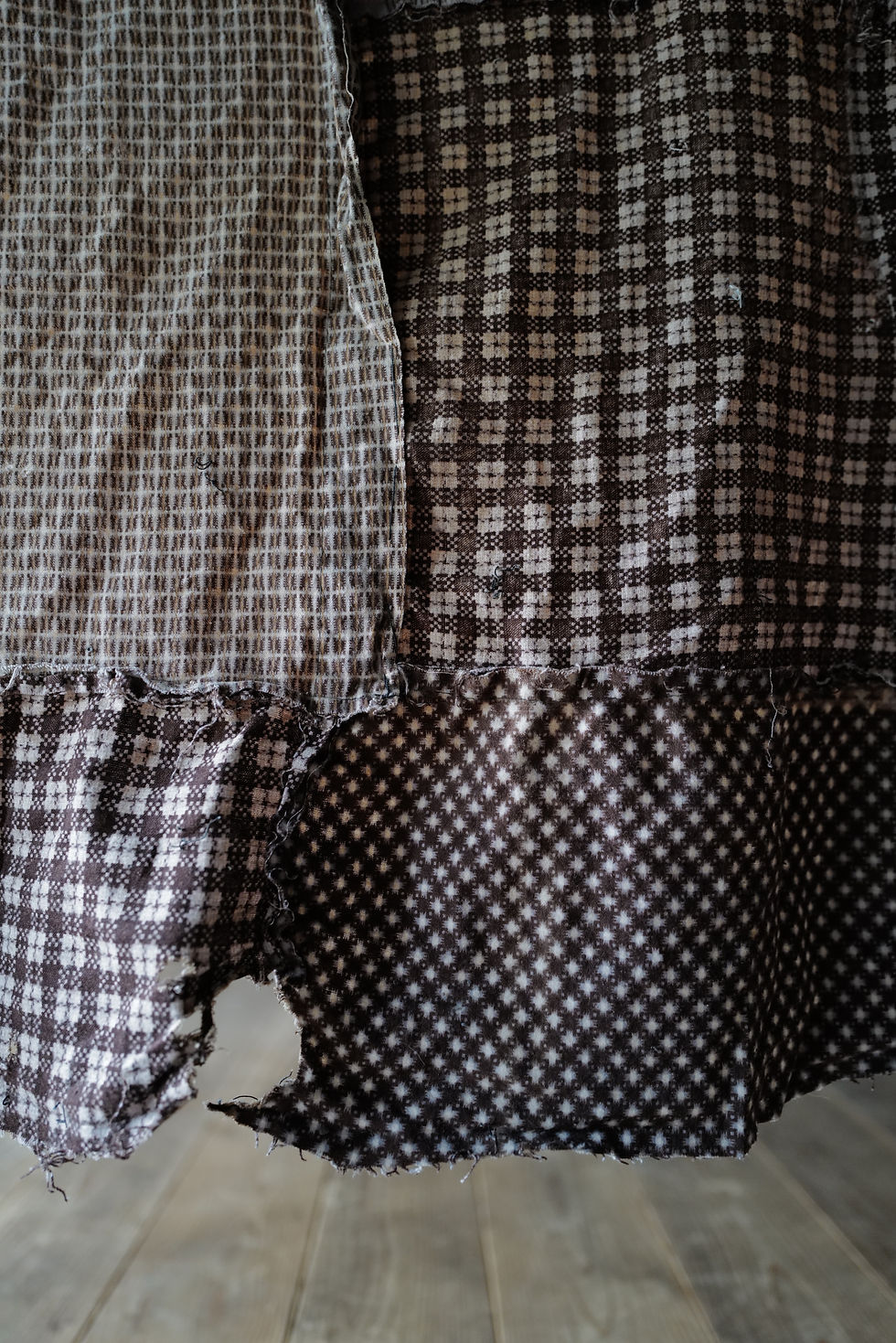Thumbnail: Japanese vintage patched wool textile