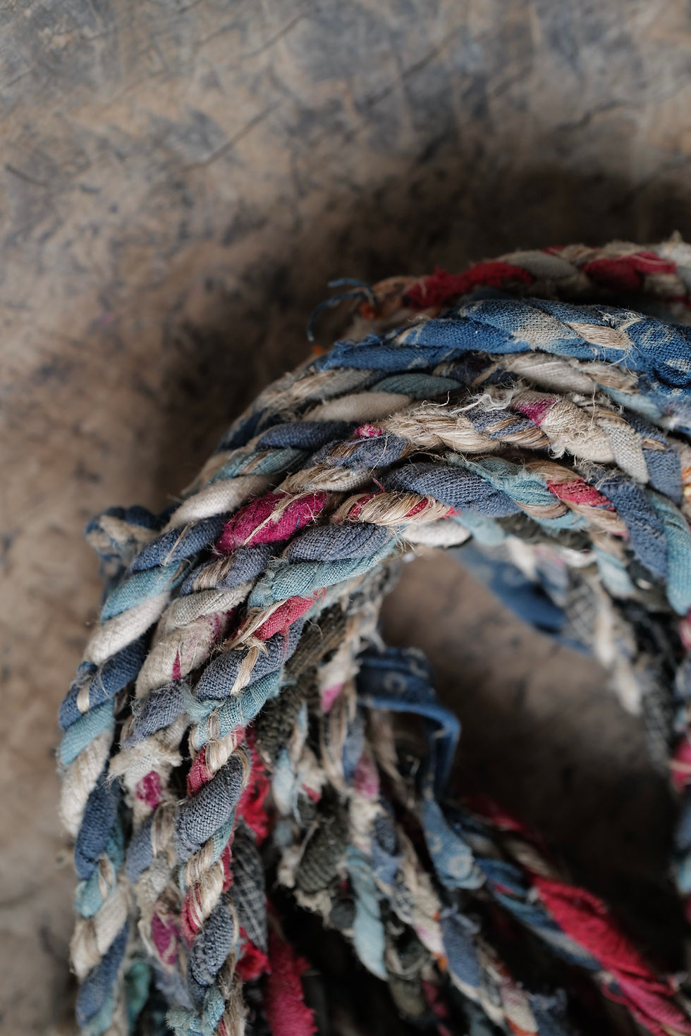 Thumbnail: Japanese vintage Tohoku braided laundry rope