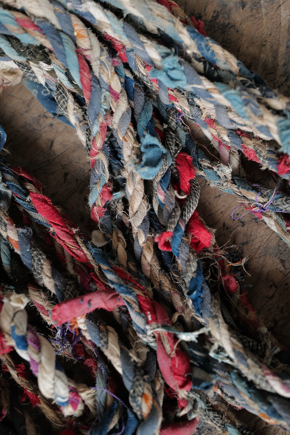 Thumbnail: Japanese vintage Tohoku braided laundry rope