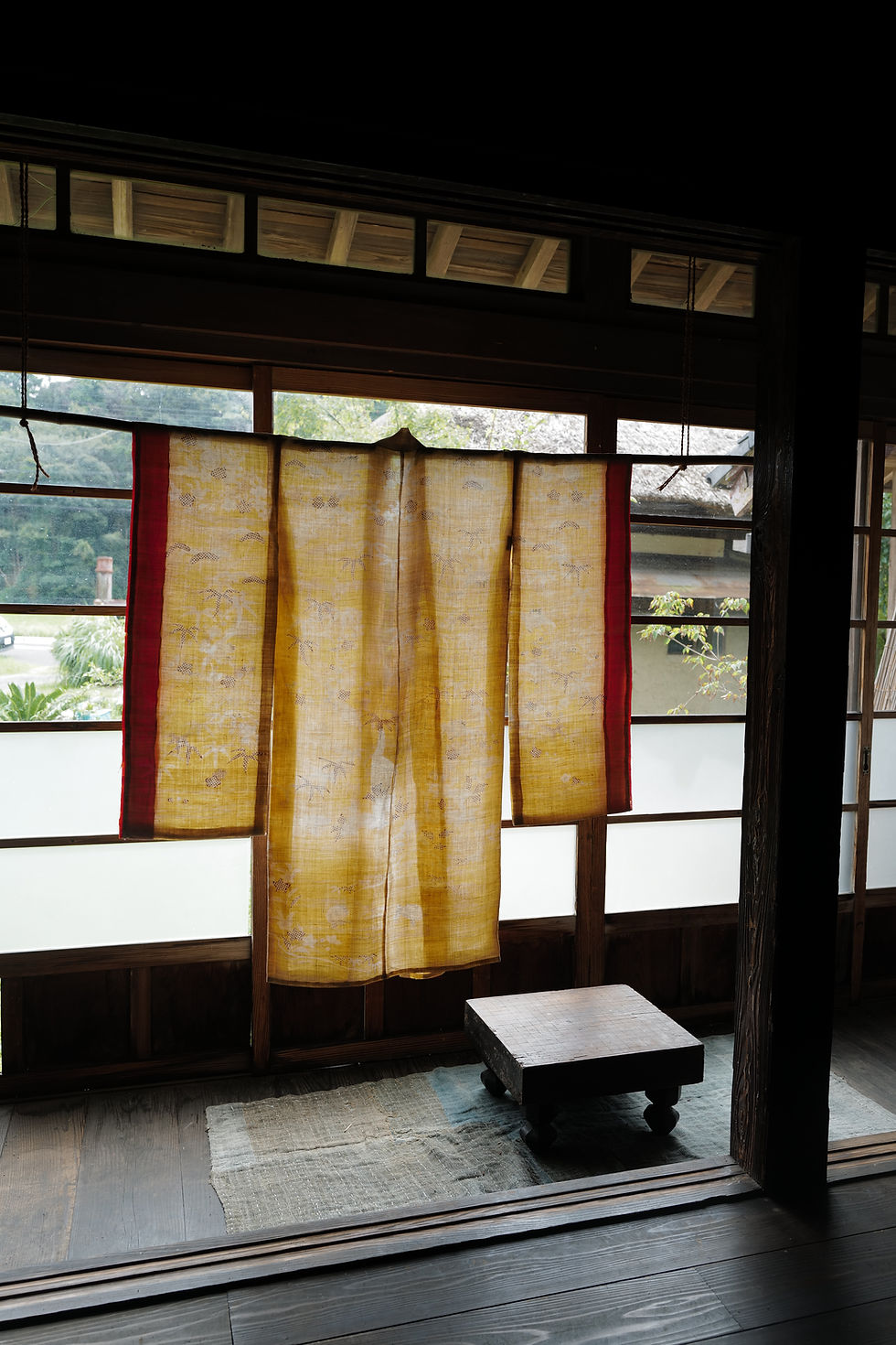 Thumbnail: Vintage hand painted ramie kimono