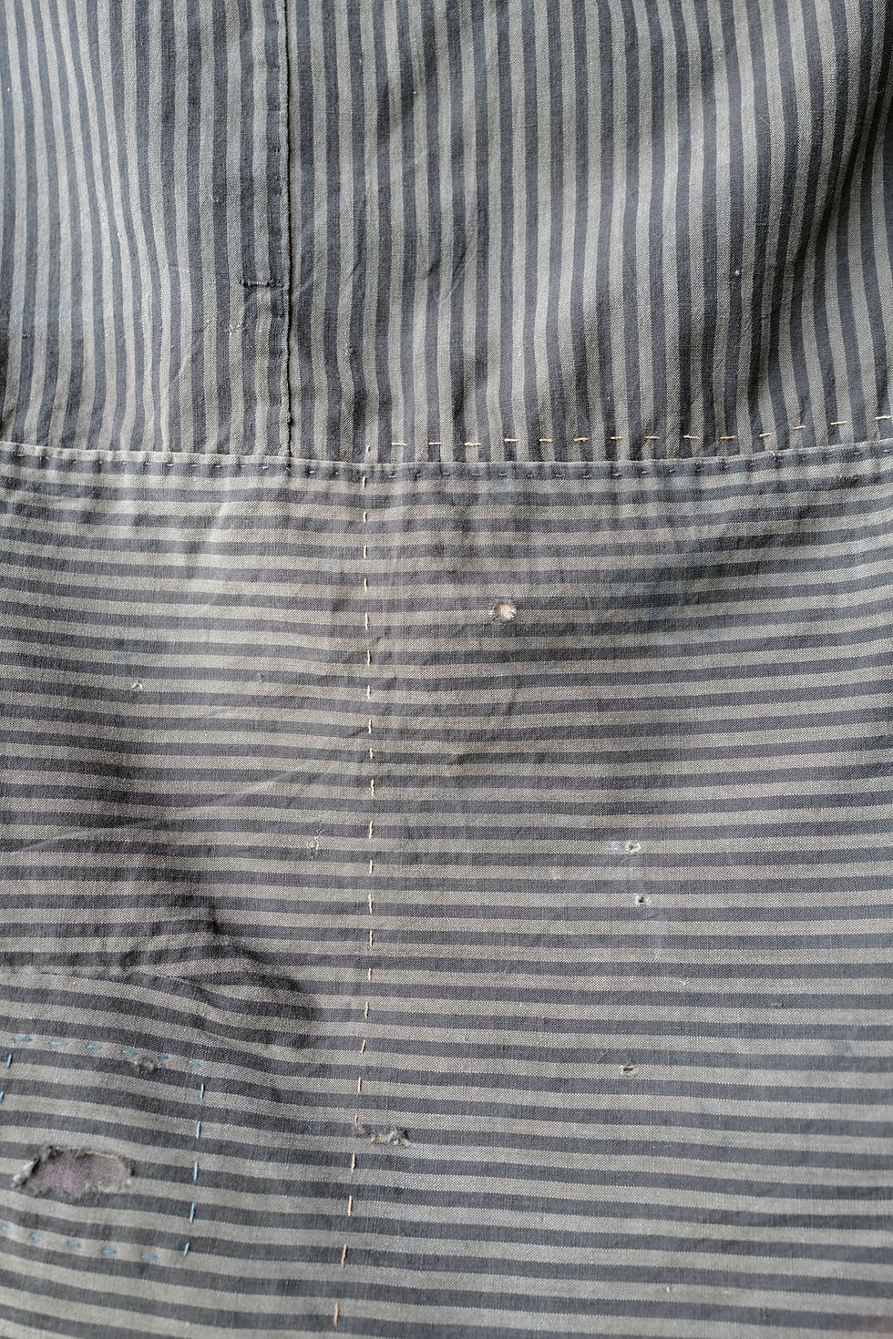 Thumbnail: Japanese vintage indigo-dyed cotton Boro textile