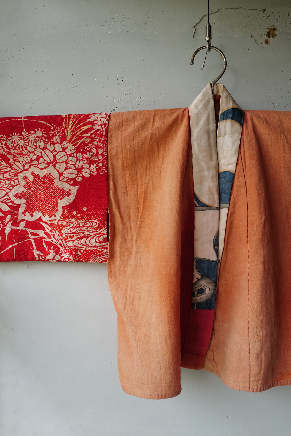 Thumbnail: Japanese vintage Benibana dyed kids kimono