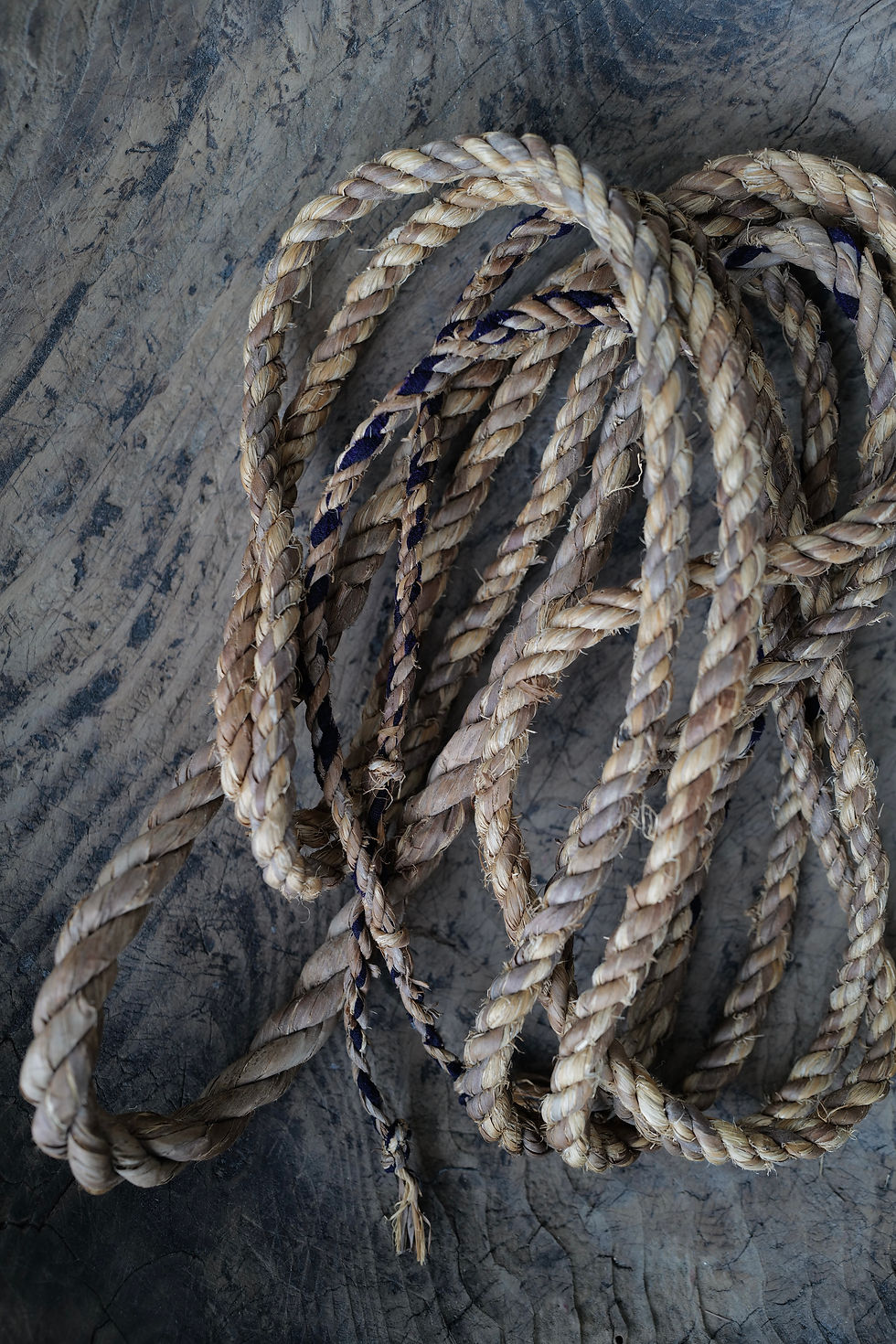Thumbnail: Japanese vintage braided straw rope