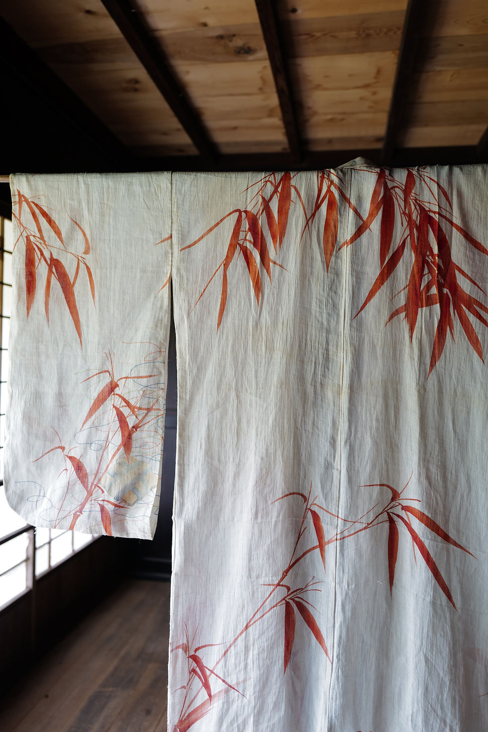 Thumbnail: Vintage hand weaved ramie kimono