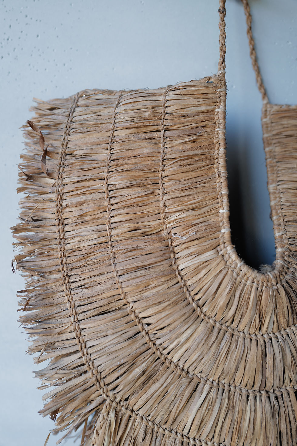 Thumbnail: Vintage Japanese hand woven straw rain cape Mino