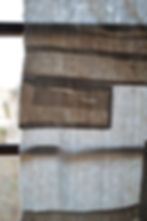 Thumbnail: Japanese vintage sashiko stitched cotton BORO fragment