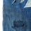 Thumbnail: Vintage Japanese Tsutsugaki indigo-dyed textile