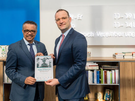 Jens Spahn, Germany's health minister, paid a visit to WHO and Geneva.