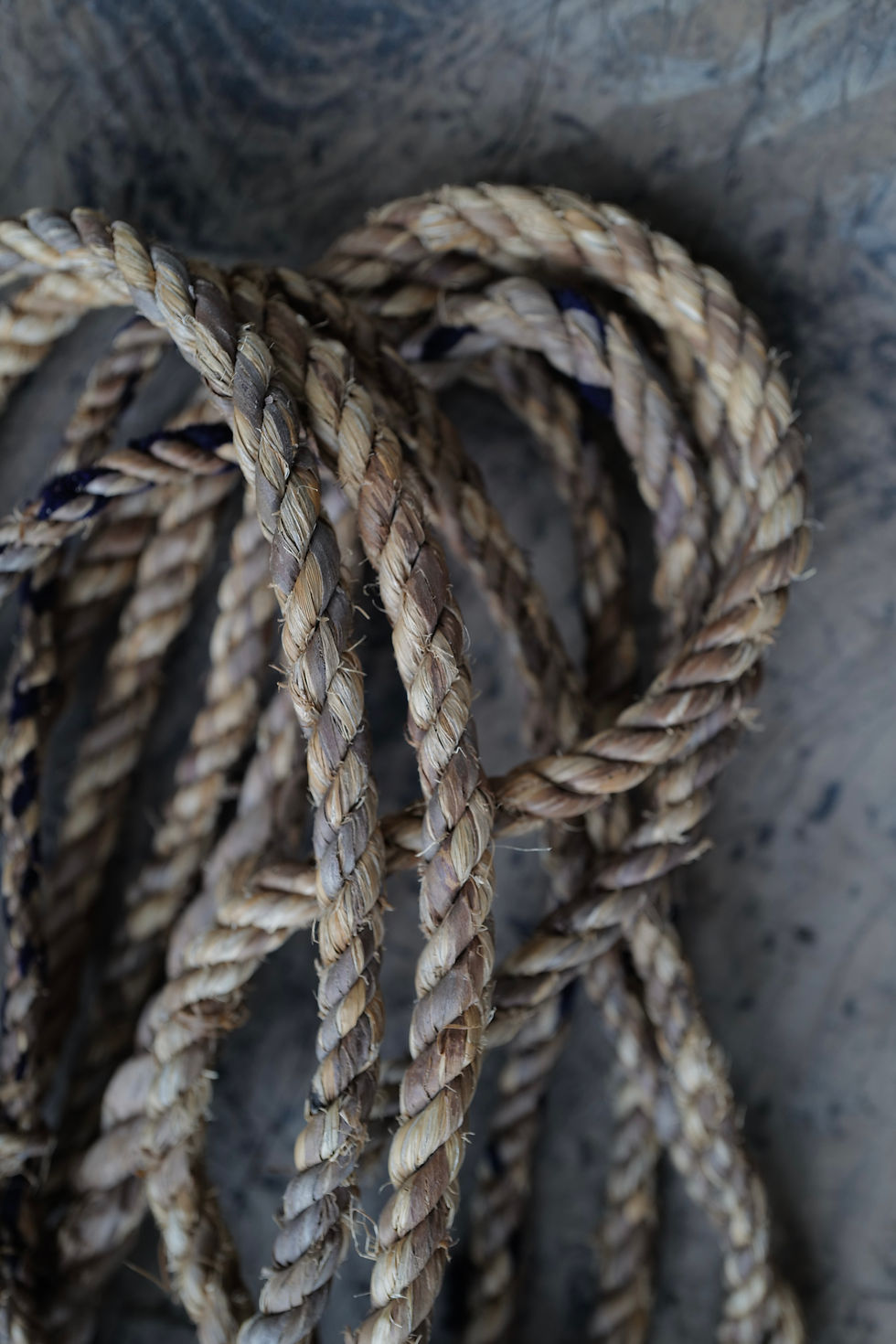Thumbnail: Japanese vintage braided straw rope