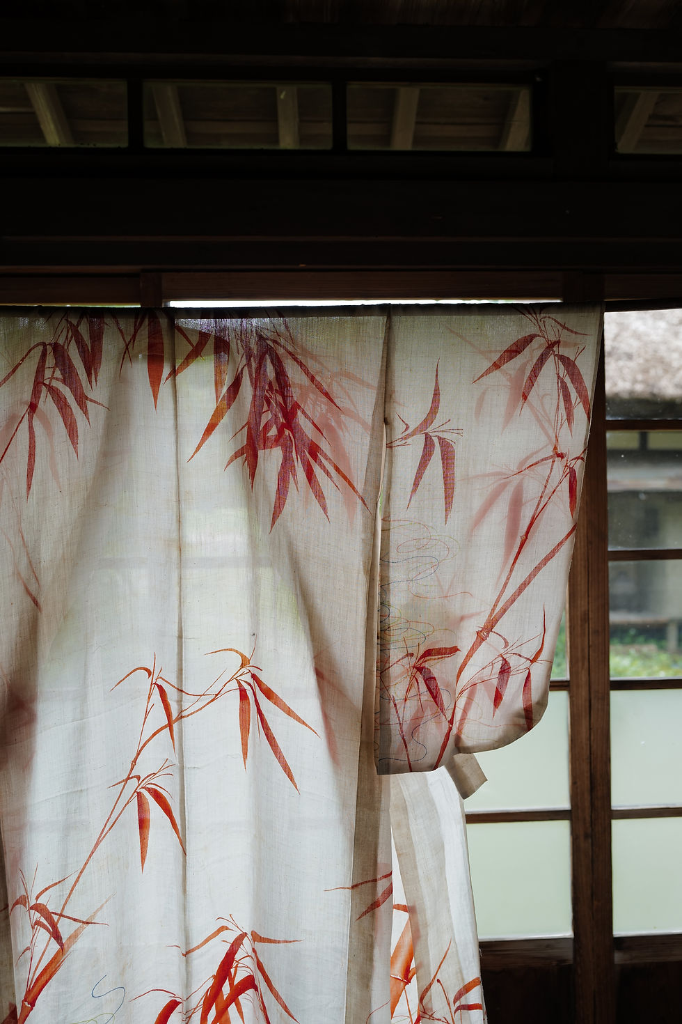 Thumbnail: Vintage hand weaved ramie kimono