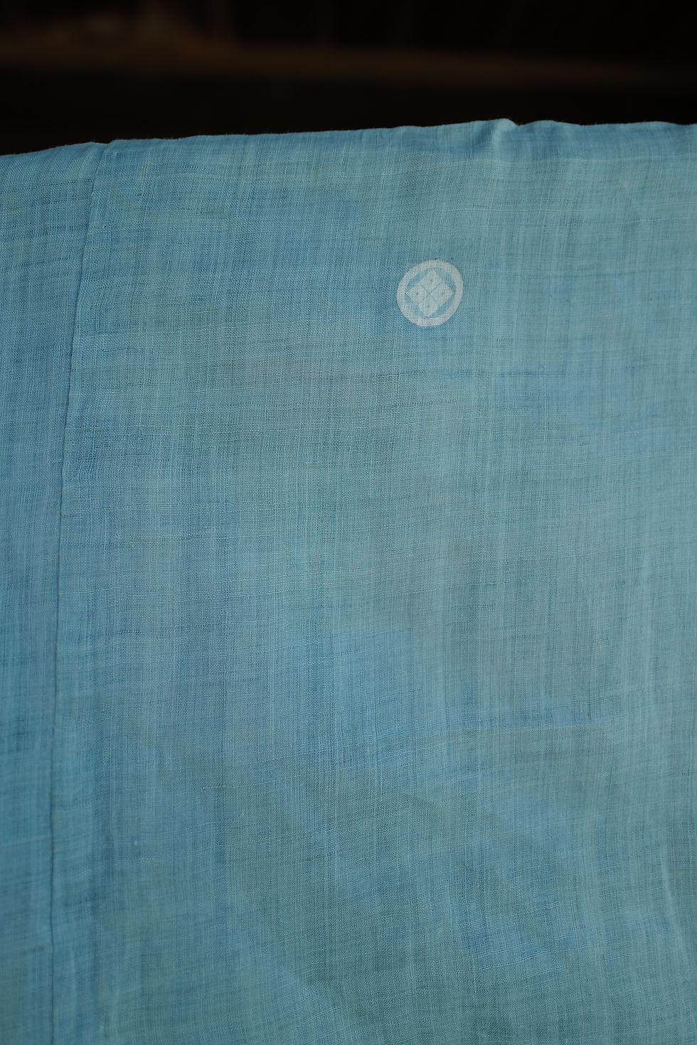 Thumbnail: Vintage hand weaved indigo dyed ramie kimono