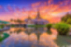 Landmark wat thai, sunset in temple at Wat None Kum in Nakhon Ratchasima province Thailand .jpg