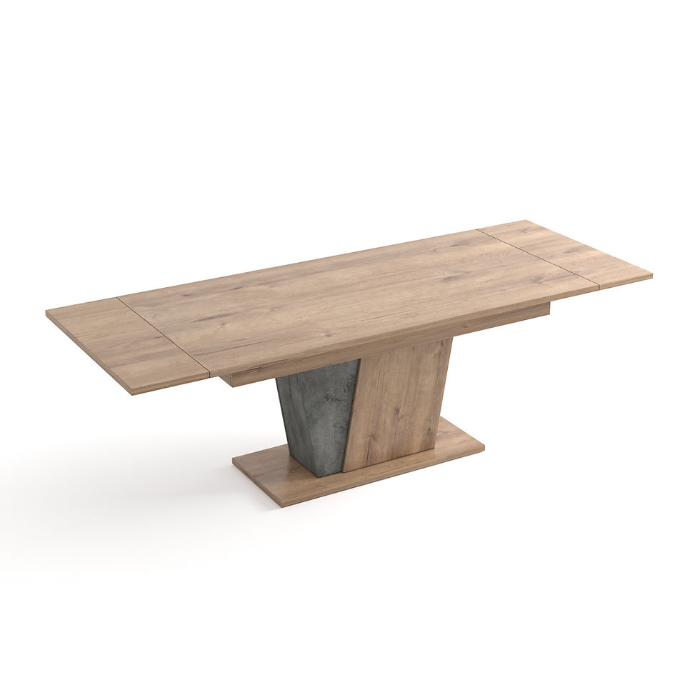 Thumbnail: TABLE RECTANGULAIRE FÛT 2 allonges  N°10