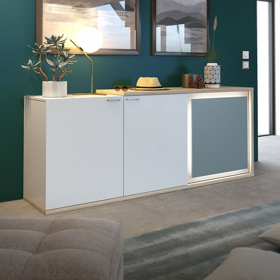 Miniature : BUFFET 3 PORTES N°14 avec LED