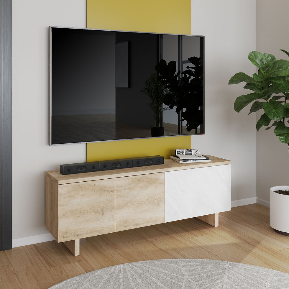 Miniature : MEUBLE TV  3 PORTES N°06