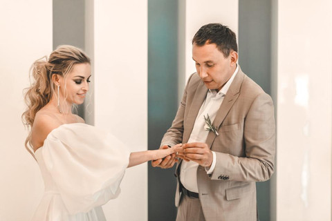 Wedding day in Tbilisi city hall
