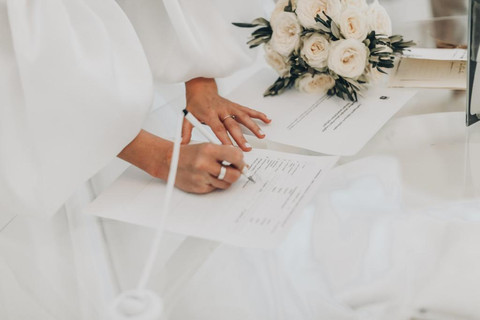 Wedding day in Tbilisi city hall