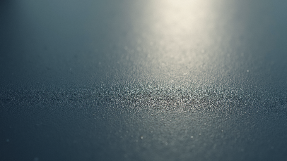 Close-up view of a powder-coated metal surface showing smooth texture