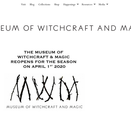 To go visit April 1st!! Museum of Witchcraft And Magic