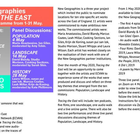 New Geographies TRACING THE EAST