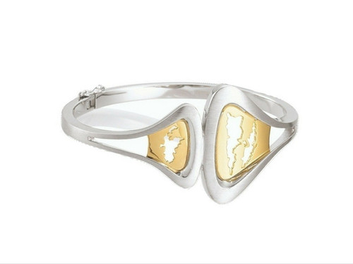 Island Jewelry Bangle Yellow Gold Seashell Collection | Cardow