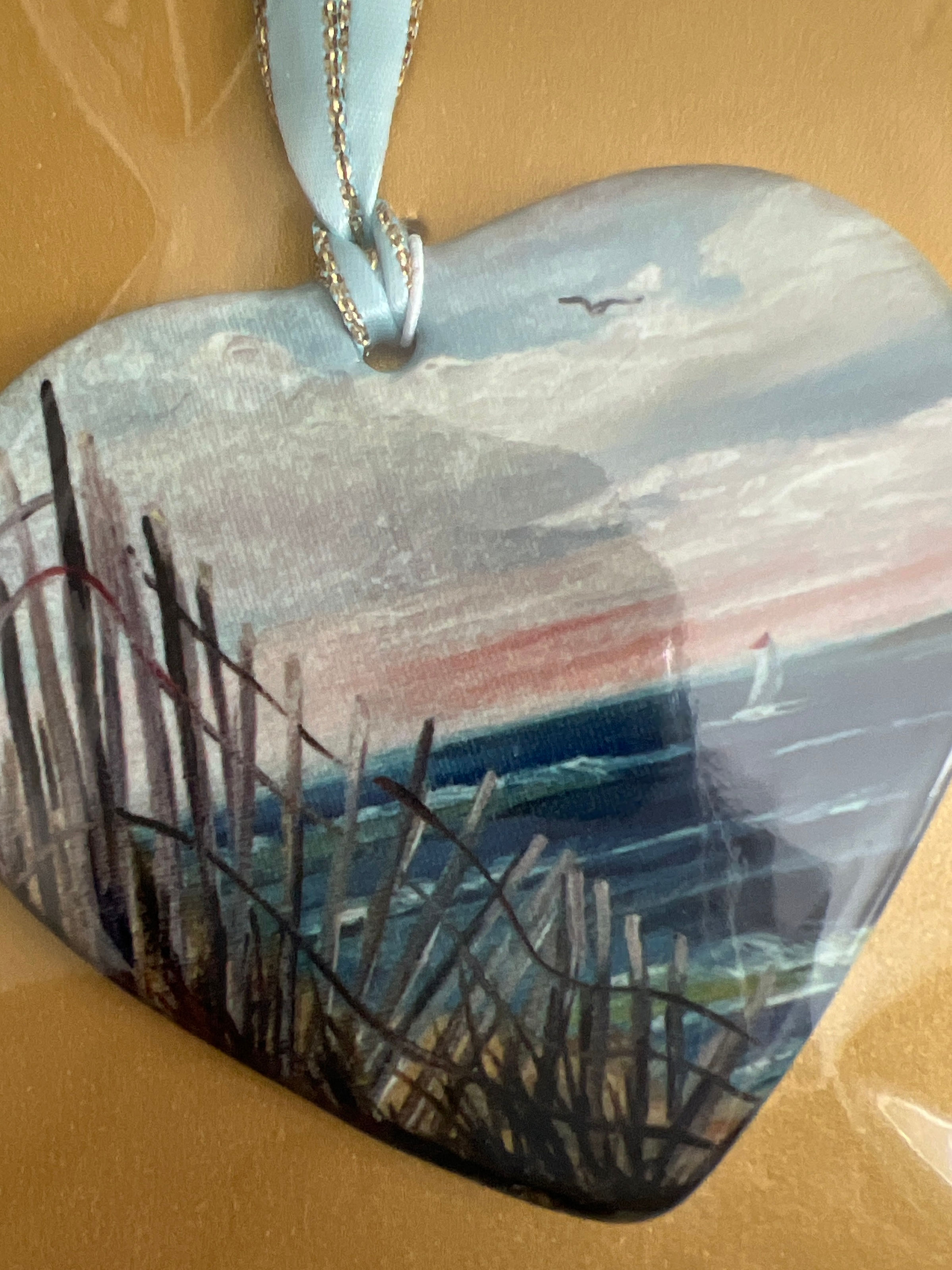 Heart shaped ornament -Dune Fence View 