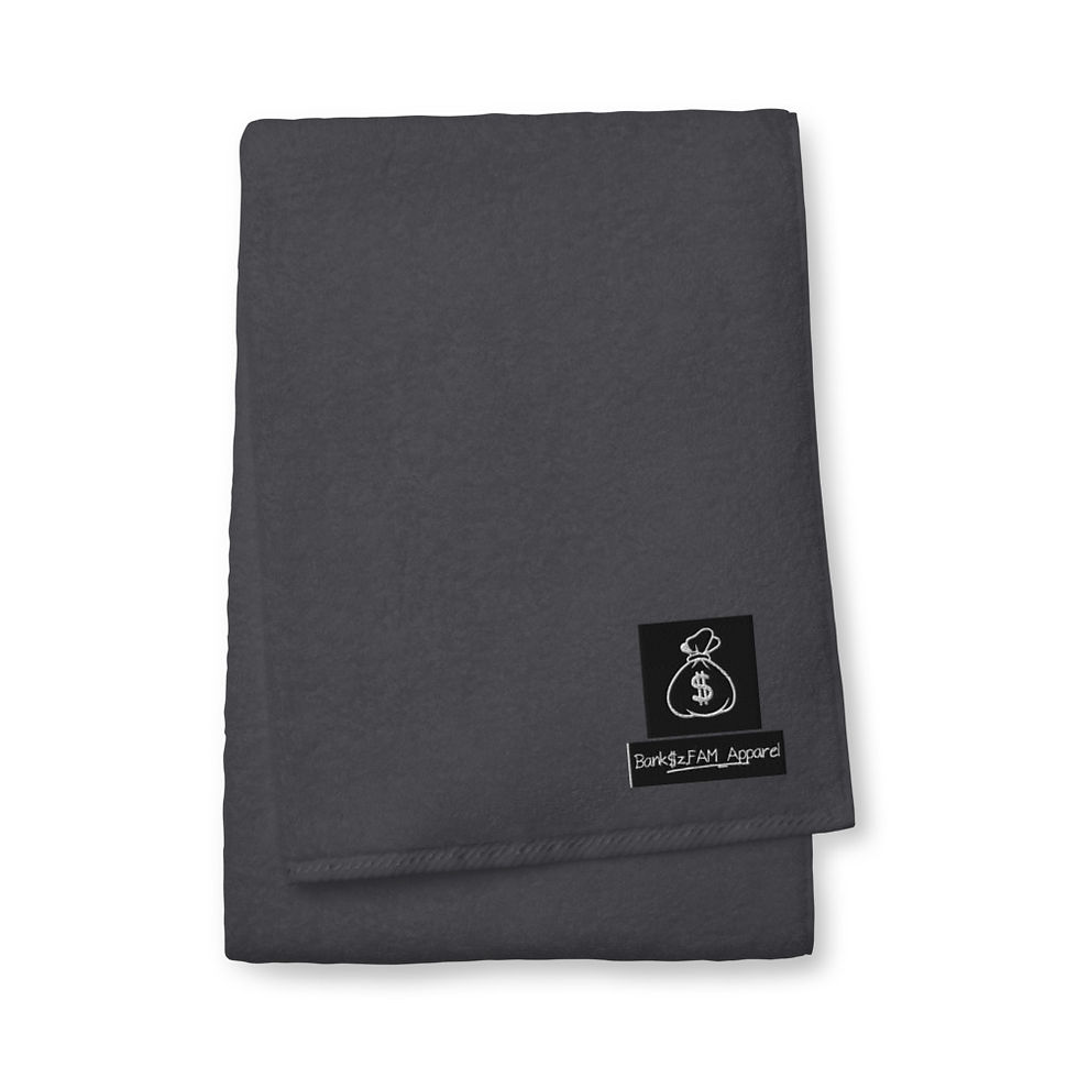 Thumbnail: Bank$z.FAM (BLACK) Turkish cotton towel