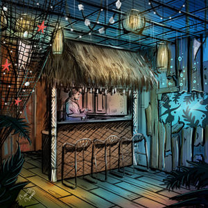 "Down the Hatch" Tiki Bar